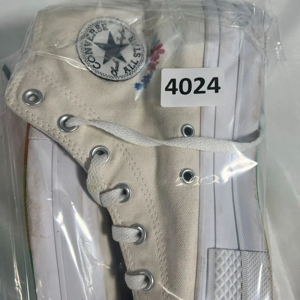 Converse Unisex High-Top Sneakers Floral Pattern Size 9/11 Multicolor Canvas‎